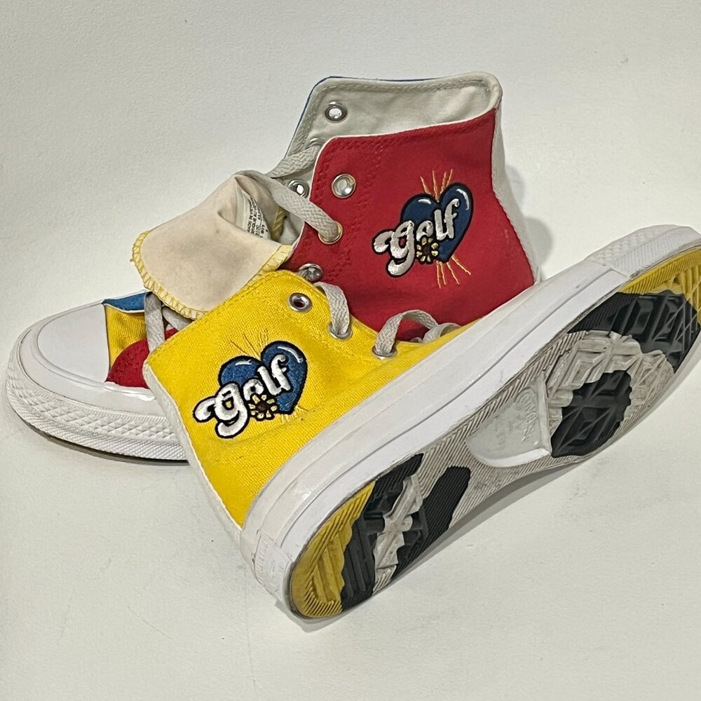 Unisex GOLF x Converse Color-block Smiley Sneakers